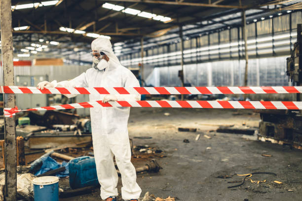 Professional Biohazard technician working in Magazine, AR